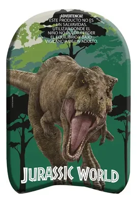 Tabla De Natación Infantil 46cm Jurassic World Coral Claro