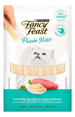 Snack Húmedo Para Gatos Fancy Feast Kiss Salmón Atún