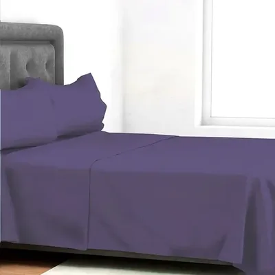Set De Sábanas Silver Family 1.5 Plazas Poliéster Lila