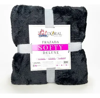 Frazada Softy Térmica 2 Plazas Poliéster Coral Claro