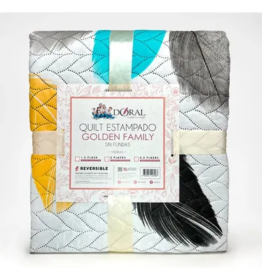 Quilt Hotpress Reversible 2.5 Plazas Poliéster Coral Claro