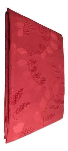 Mantel Jacquard Texturizado Poliéster Rectangular Coral Claro