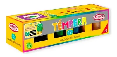 Estuche Témpera 12 Colores Artel Pintura