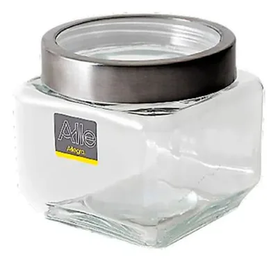 Frasco Vidrio Allegra 850ml Tapa Rosca Hermética