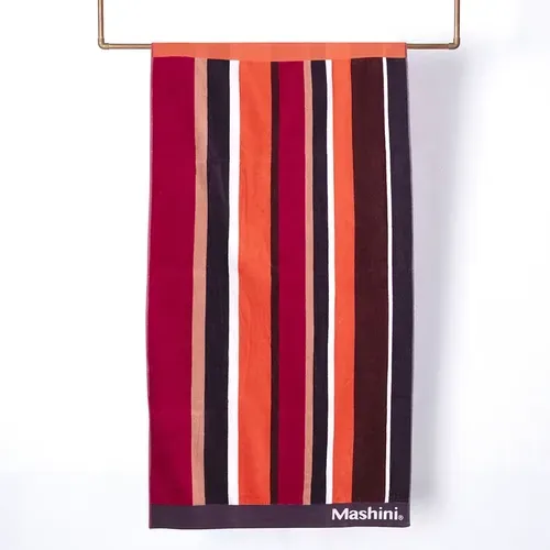 Toalla De Playa Jacquard Algodón 80x160cm Coral Claro