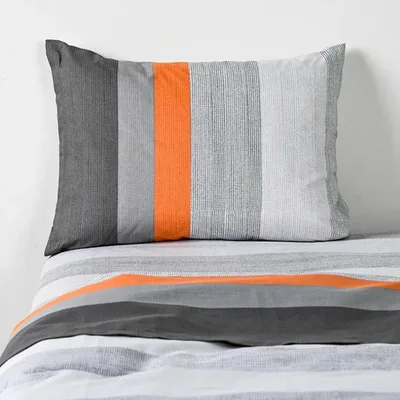 Set De Sábanas Estampadas 144 Hilos 1.5 Plazas Polycotton Gris