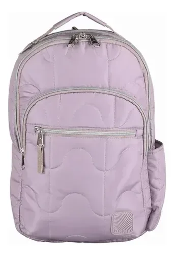 Mochila Escolar Imperia 27l Impermeable Acolchada Coral Claro
