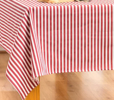 Mantel Rectangular Estampado Amelie Algodón Coral Claro