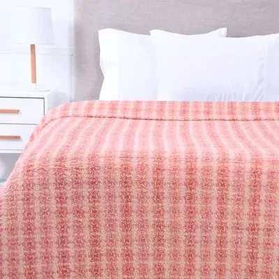 Frazada Sherpa Térmica 2 Plazas Suave Turquesa