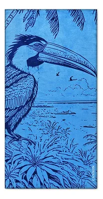 Toalla De Playa Algodón Velour 75x150cm Coral Claro