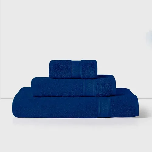 Toalla De Mano 100% Algodón Absorbente Azul