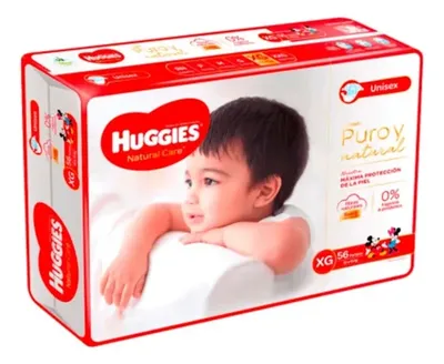 Pañal Desechable Huggies Natural Care Xg