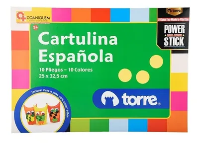 Cartulina Española Torre 10 Colores Surtidos Coral Claro