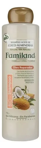 Shampoo Coco Almendras Bio Reparador Cabello Largo