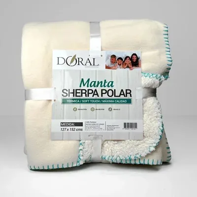 Manta Sherpa Polar Térmica Soft Touch Coral Claro