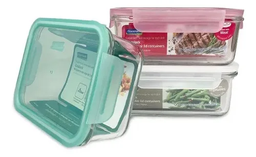 Contenedor Hermético Vidrio Templado 490ml Glasslock