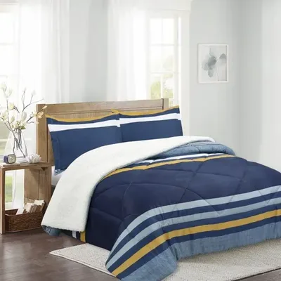 Plumón Sherpa Estampado 2.5 Plazas Poliéster Coral Claro