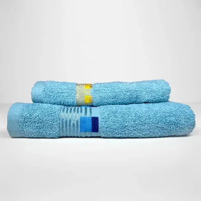 Toalla De Mano Algodón 100% Absorbente Celeste