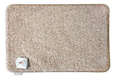 Piso De Baño Marbella Velvet Antideslizante Coral Claro