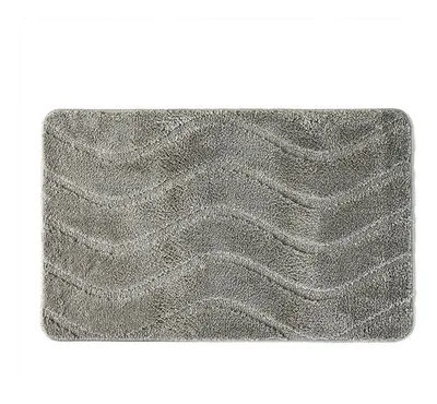 Piso De Baño Tufted Waves Poliéster Absorbente Beige