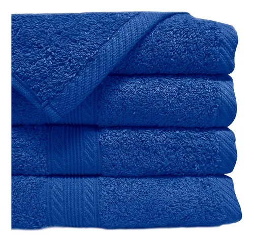 Toalla De Mano Algodón 45x90cm Azul Azul