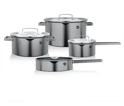 Batería De Cocina Acero Inoxidable 7 Piezas