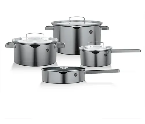 Batería De Cocina Acero Inoxidable 7 Piezas