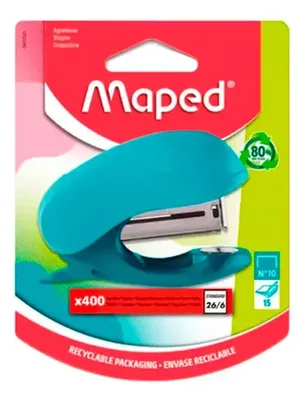 Corchetera Mediana Maped 26/6 Turquesa Turquesa