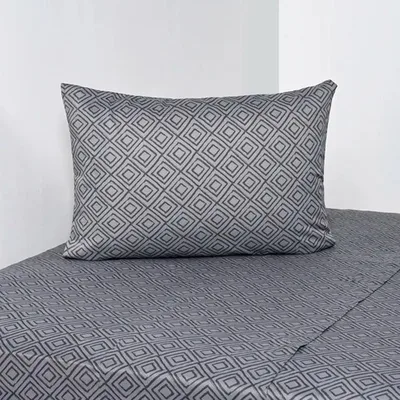 Set De Sábanas Estampadas 144 Hilos Algodón Poliéster Verde Oscuro