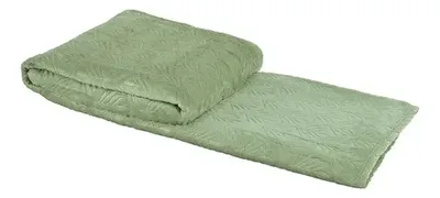 Manta Flannel Térmica Poliéster Verde Verde