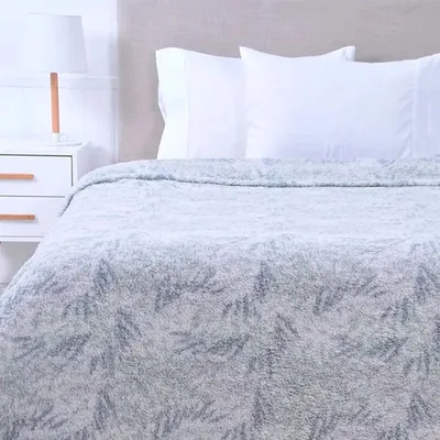 Frazada Sherpa Térmica 1.5 Plazas Suave Turquesa