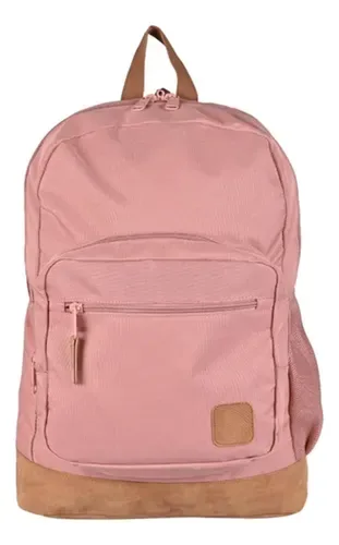 Mochila Escolar Enny 30l Impermeable Acolchada Coral Claro