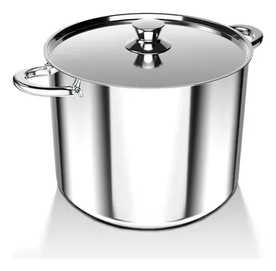Cacerola Alta Acero Inoxidable 26cm Serie 400
