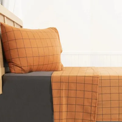 Set De Sábanas Polar Estampada 1.5 Plazas Térmica Verde Oscuro