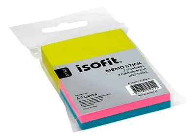 Bloc Notas Adhesivas Neón Isofit 38x51mm Coral Claro