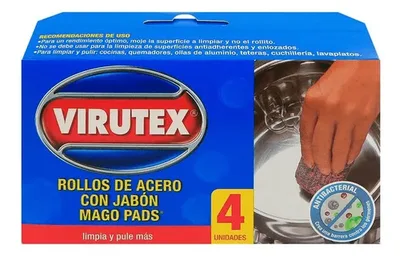 Rollos De Acero Con Jabón Para Cocina Limpieza