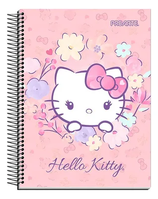 Cuaderno Hello Kitty Carta 150 Hojas Tapa Dura Rosa