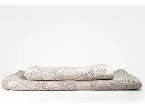 Set De Toallas Jacquard Algodón 100% Premium Coral Claro