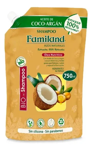 Shampoo Óleo Nutritivo Aceite Coco Argán 750ml