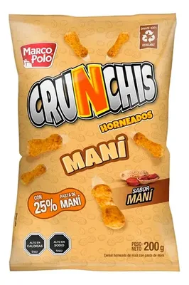 Crunchis Maní Tostado 200g Snack Crujiente