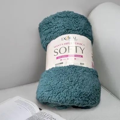 Manta Térmica Softy Poliéster Suave Coral Claro