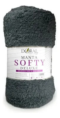 Manta Térmica Softy Poliéster Gris Oscuro Gris Oscuro
