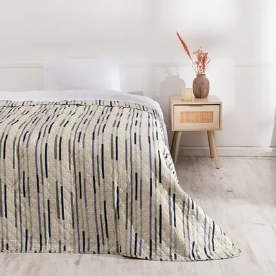 Quilt Castilla Microfibra Reversible 1.5 Plazas Coral Claro
