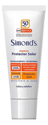 Protector Solar Spf 50 Crema Resistente Agua