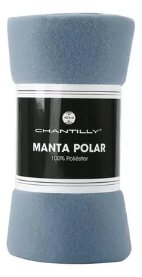 Manta De Polar Azul Chantilly 125x150 Cm Azul