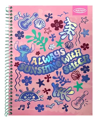 Cuaderno Escolar 150 Hojas Tapa Dura Espiral Rosa