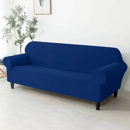 Funda Protectora Para Sofá 3 Cuerpos Azul Azul