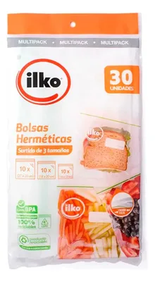 Bolsas Herméticas Reutilizables Set 30 Unidades