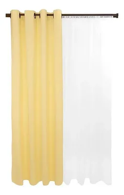 Cortina Blackout Térmico Lino 140x220 Cm Poliéster Coral Claro