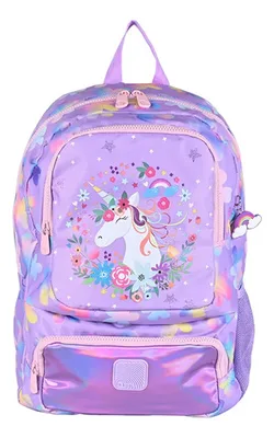 Mochila Escolar Inner 30 Litros Acolchada Coral Claro